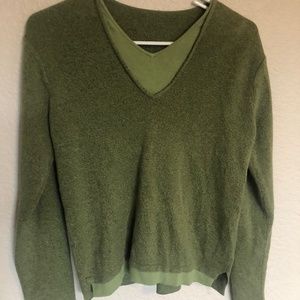 Layered Green Sweater